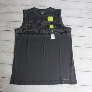 Tek Gear Boy's Athletic Muscle Tank Tee Shirt Size L 14 16 Gray Moisture